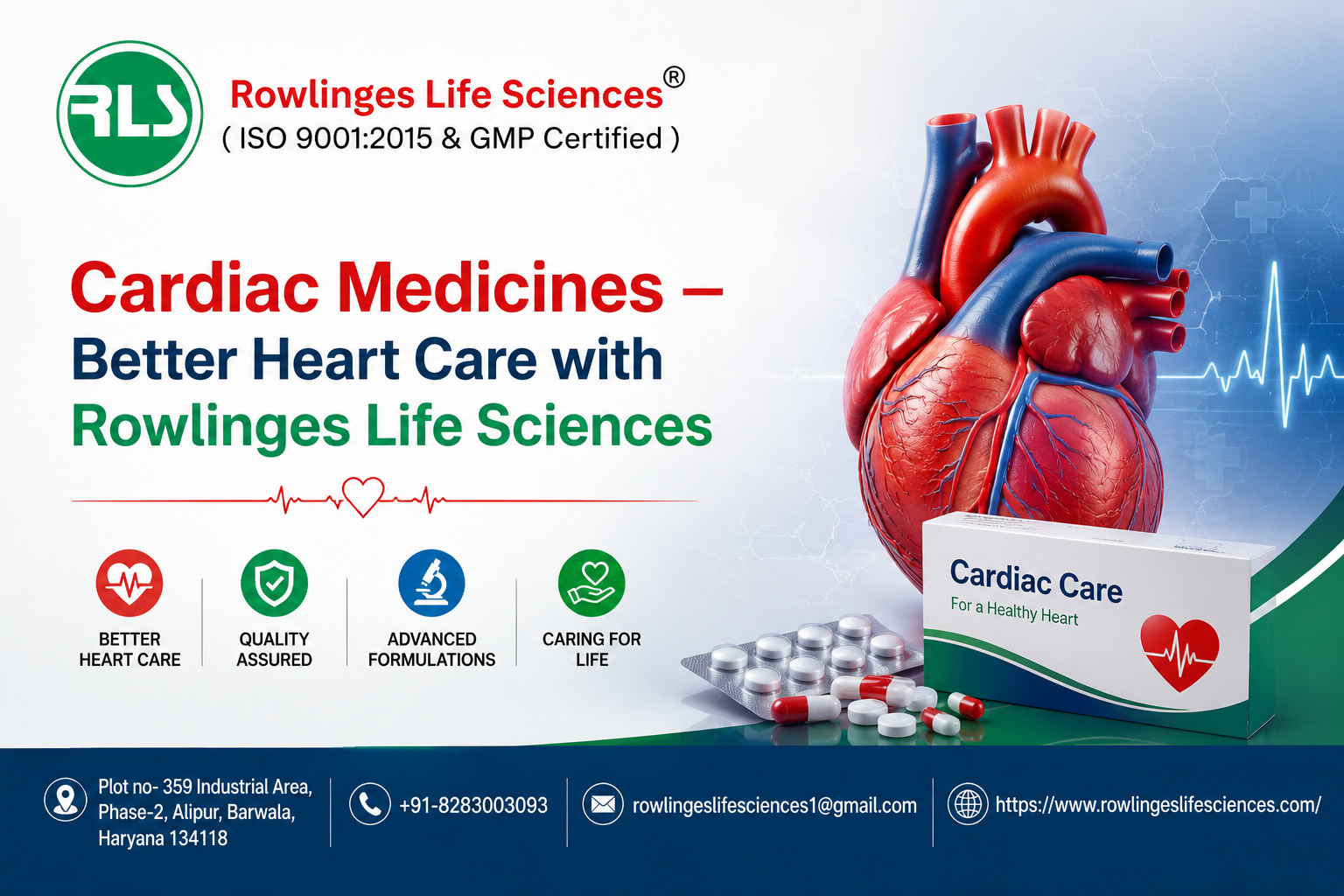 Cardiac Medicines – Better Heart Care with Rowlinges Life Sciences